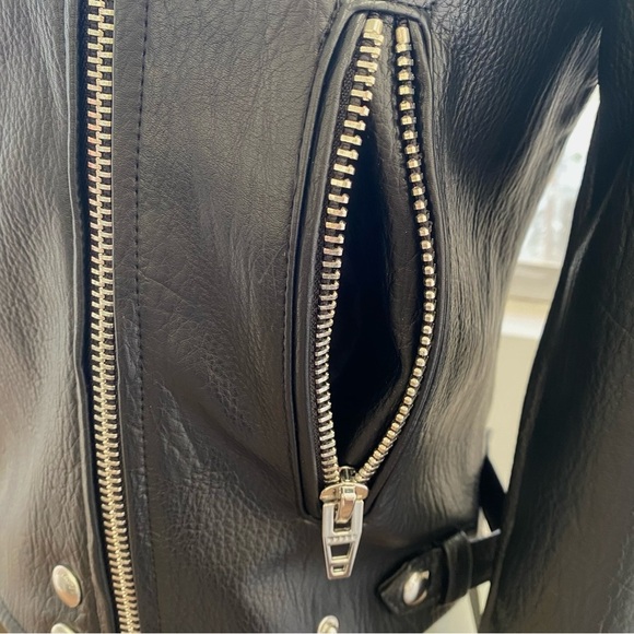 FINAL OFFER 🦋 BLANKNYC Vegan Leather Moto Jacket Black, NWT - Picture 13 of 14